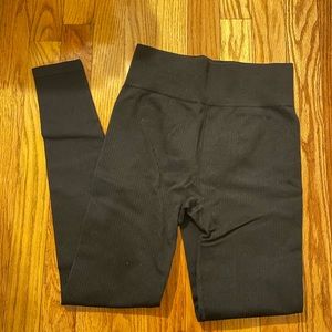 h&m sports ribbed leggings